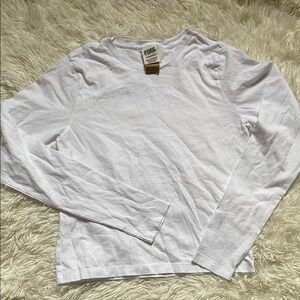 VS PINK White Long Sleeve Shirt XS